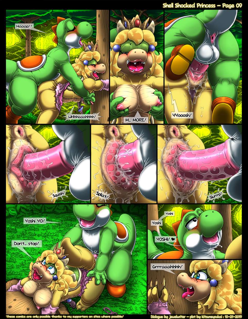 Princess peach and yoshi porn comic